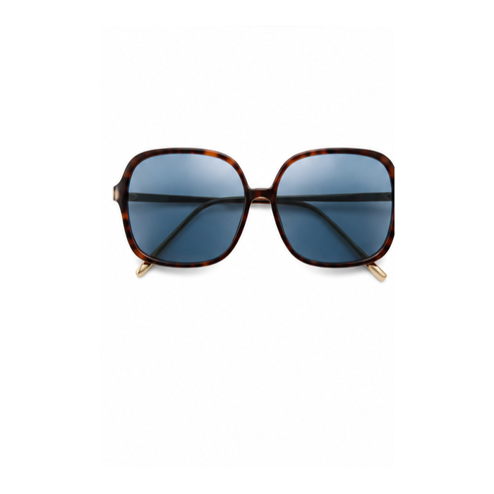 Blue-Tinted Tortoiseshell Sunglasses