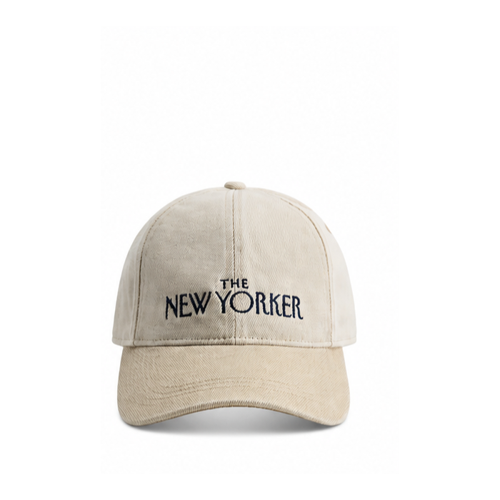 Beige Embroidered Cap
