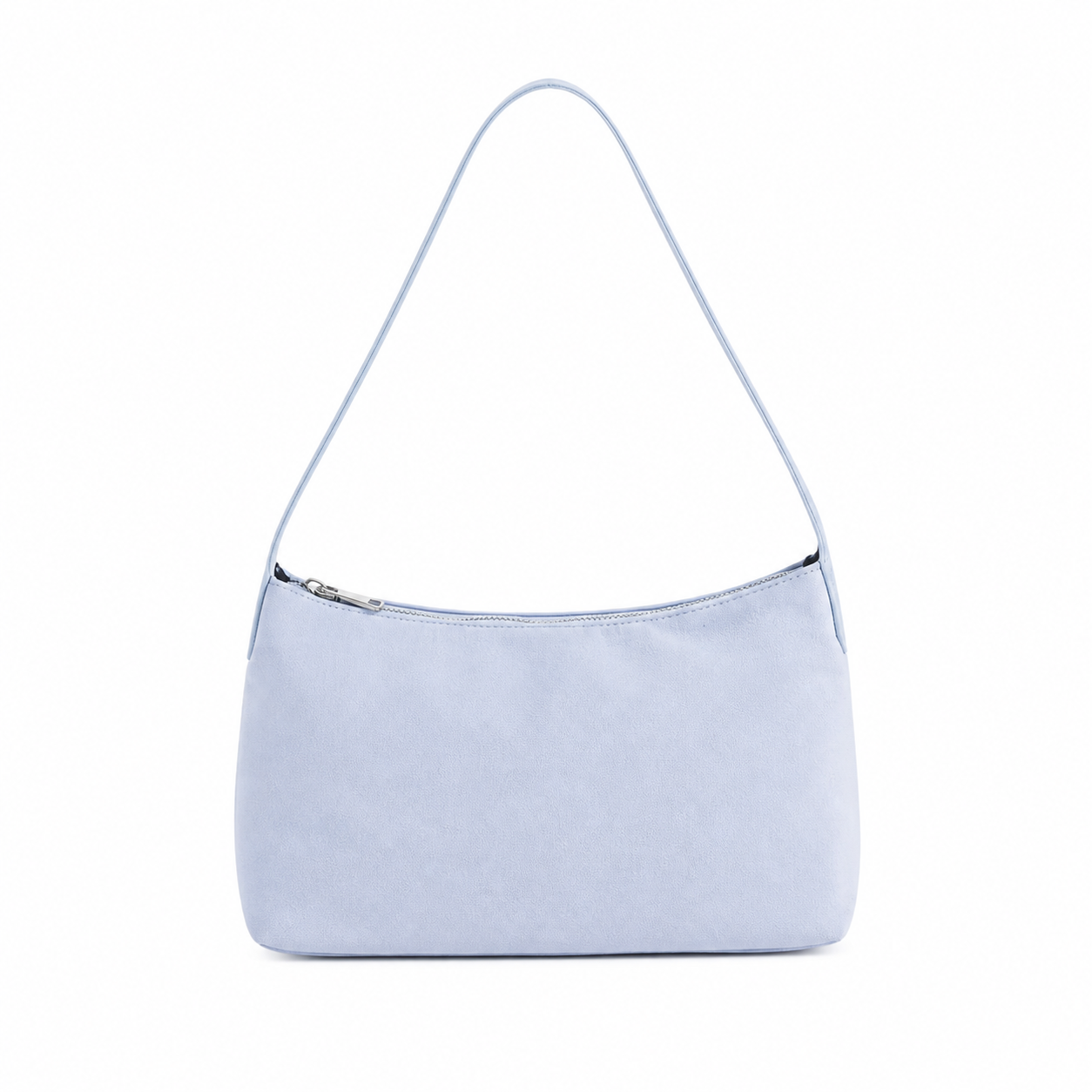 My Accessories Faux Suede Slouchy Shoulder Bag in Blue