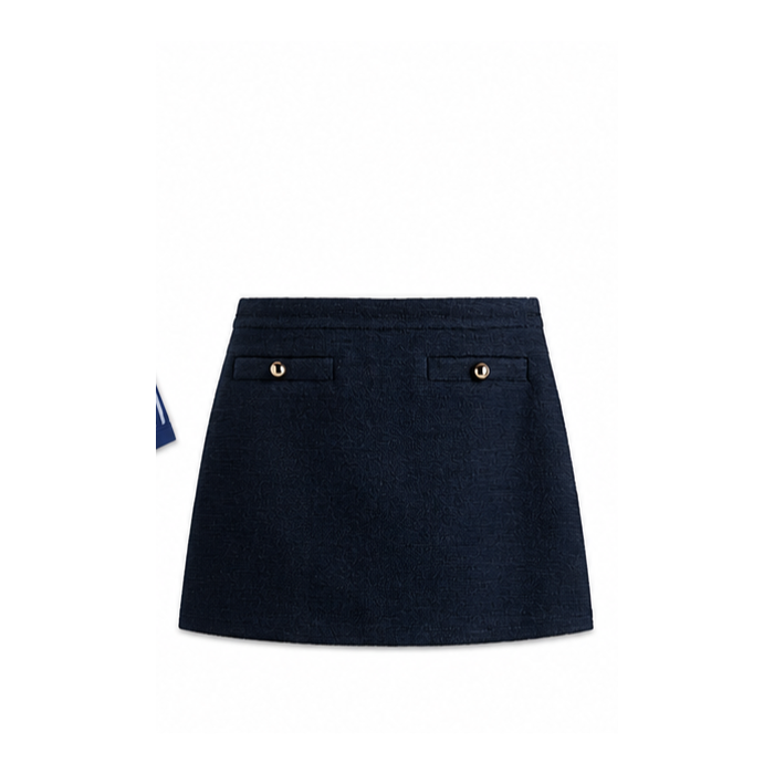 Navy Mini Skirt