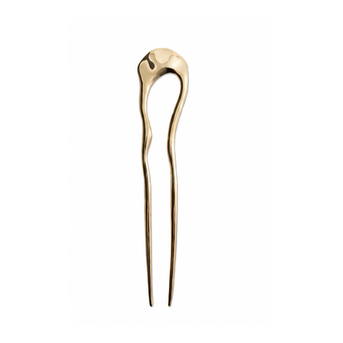 Gold Sculptural Hairpin