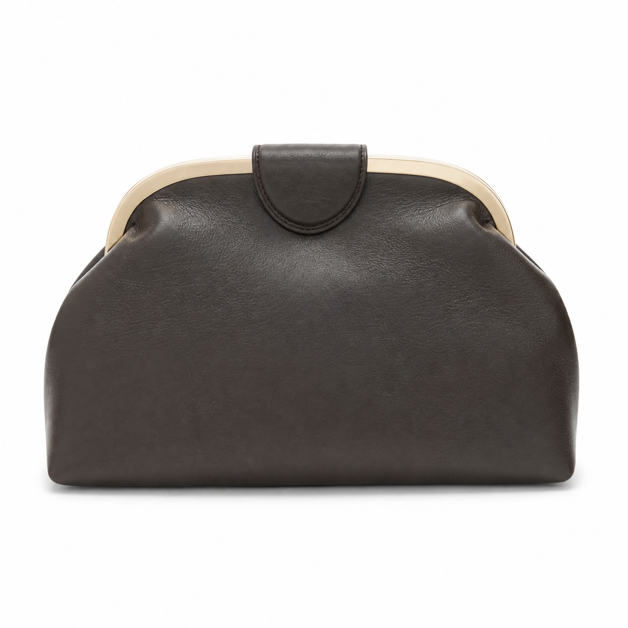 Large Clutch with Metallic Details