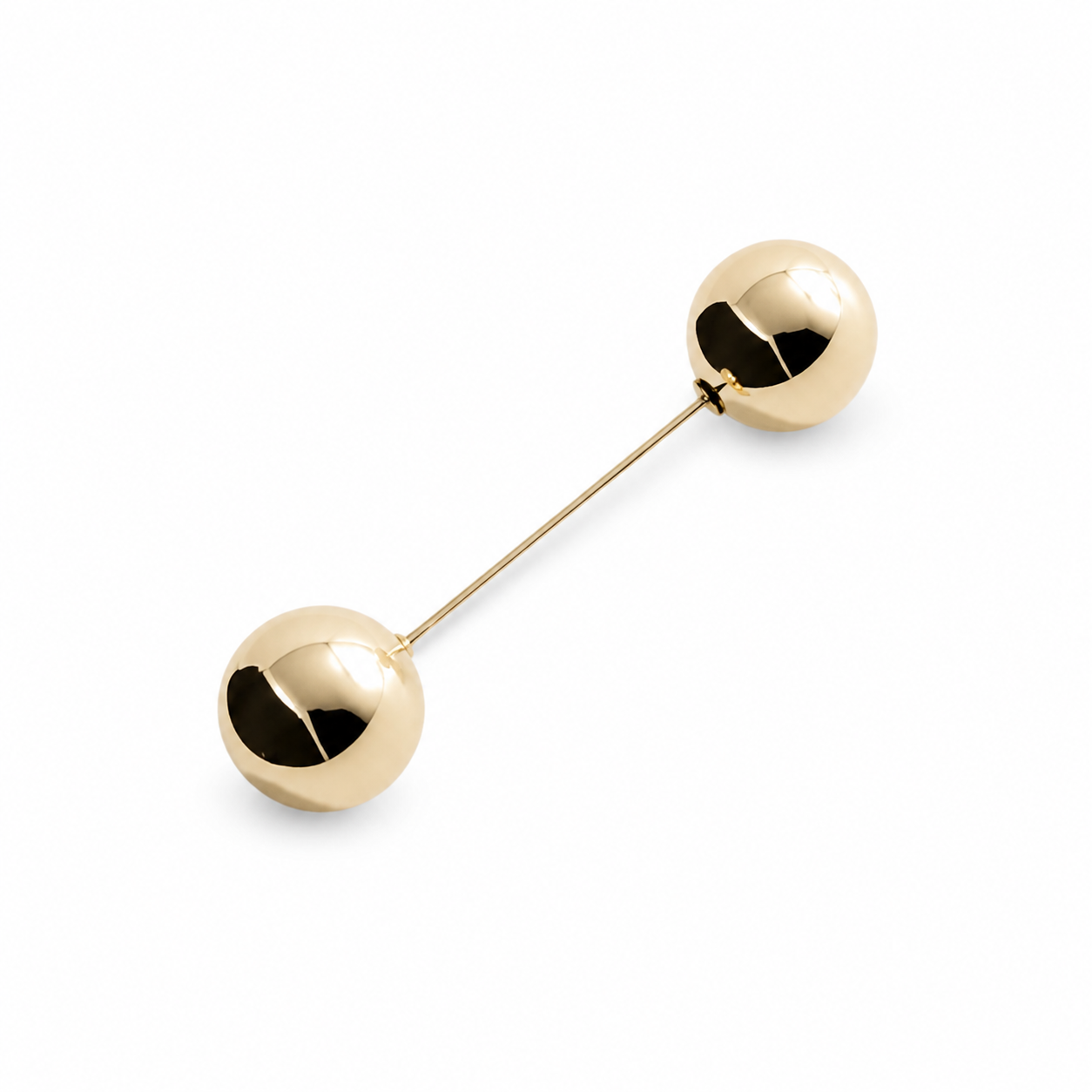 Metallic Bead Brooch